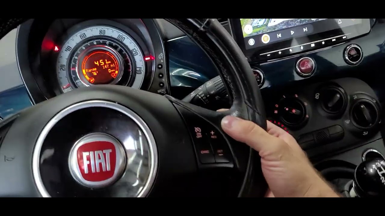 Fiat 500 Alpine Apple CarPlay & Android Auto 9 inch receiver #Fiat #Fiat500
