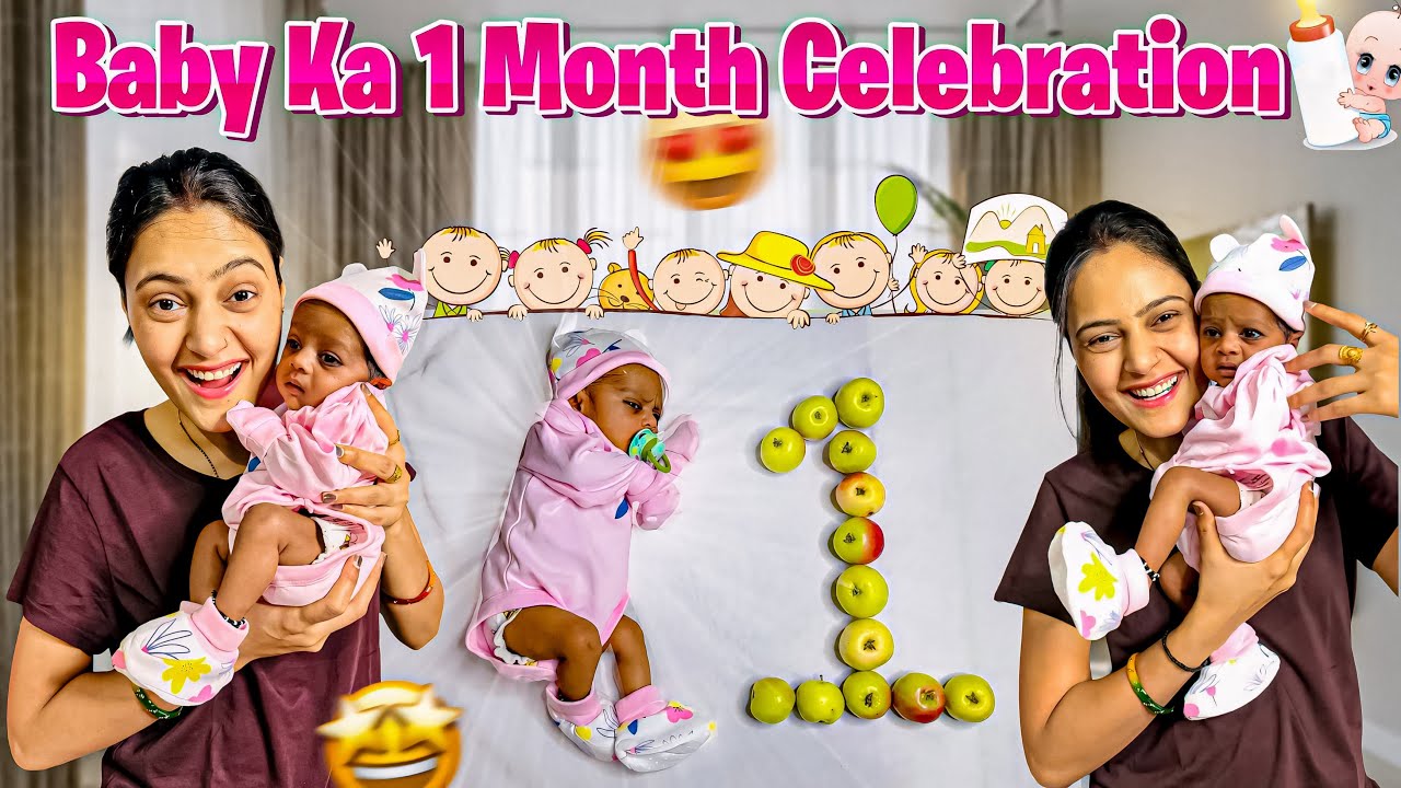 Ek Mahine Ka Hogya Hamara Baby😍 First Month Celebration🎉 | Jyoti Thakur Vlogs