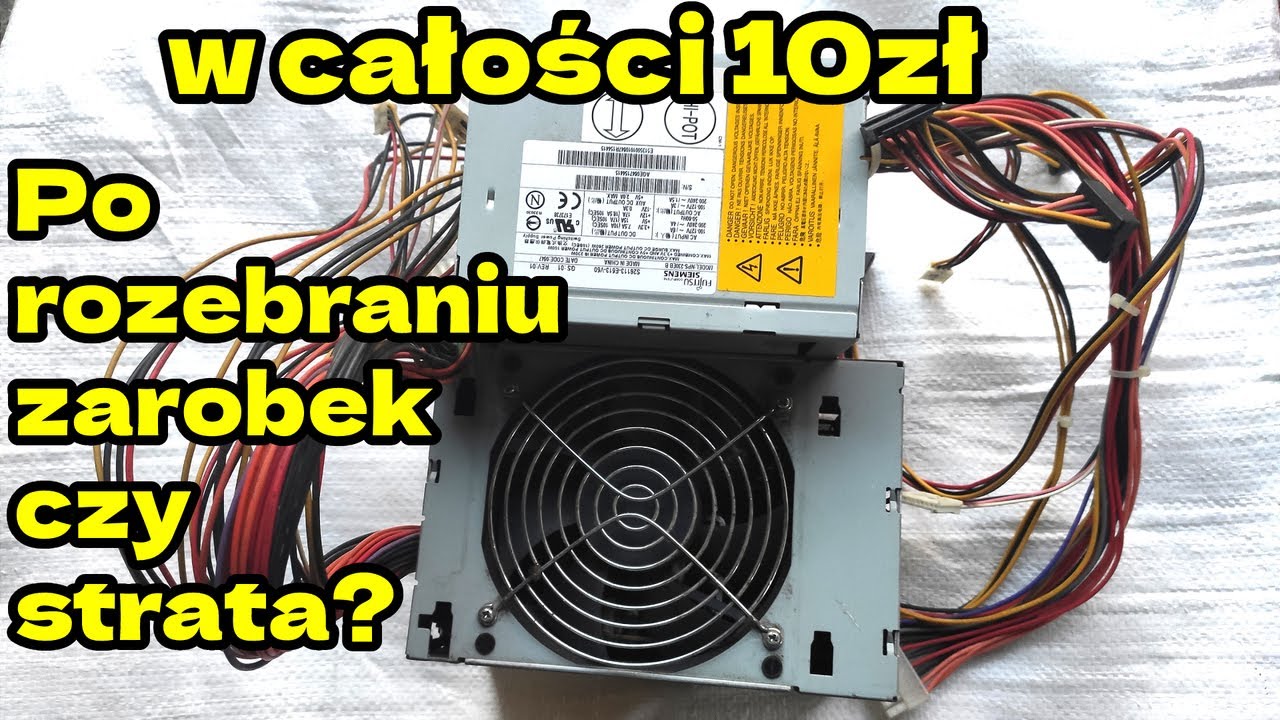 Ile zarobimy z dwóch zasilaczy z komputera? zasilacze na złom| kontynuacja paczki od Technicusa