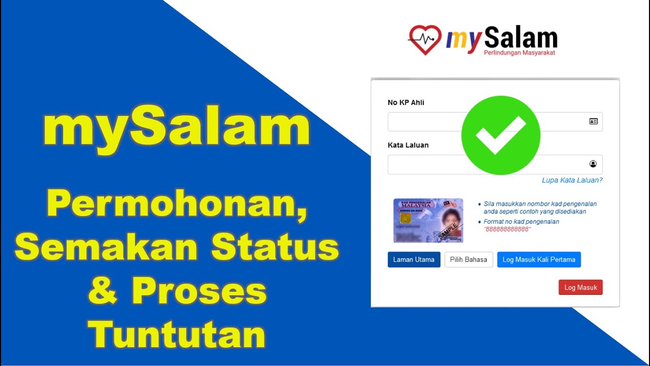 Cara Daftar mySalam Online (Skim Perlindungan Masyarakat)