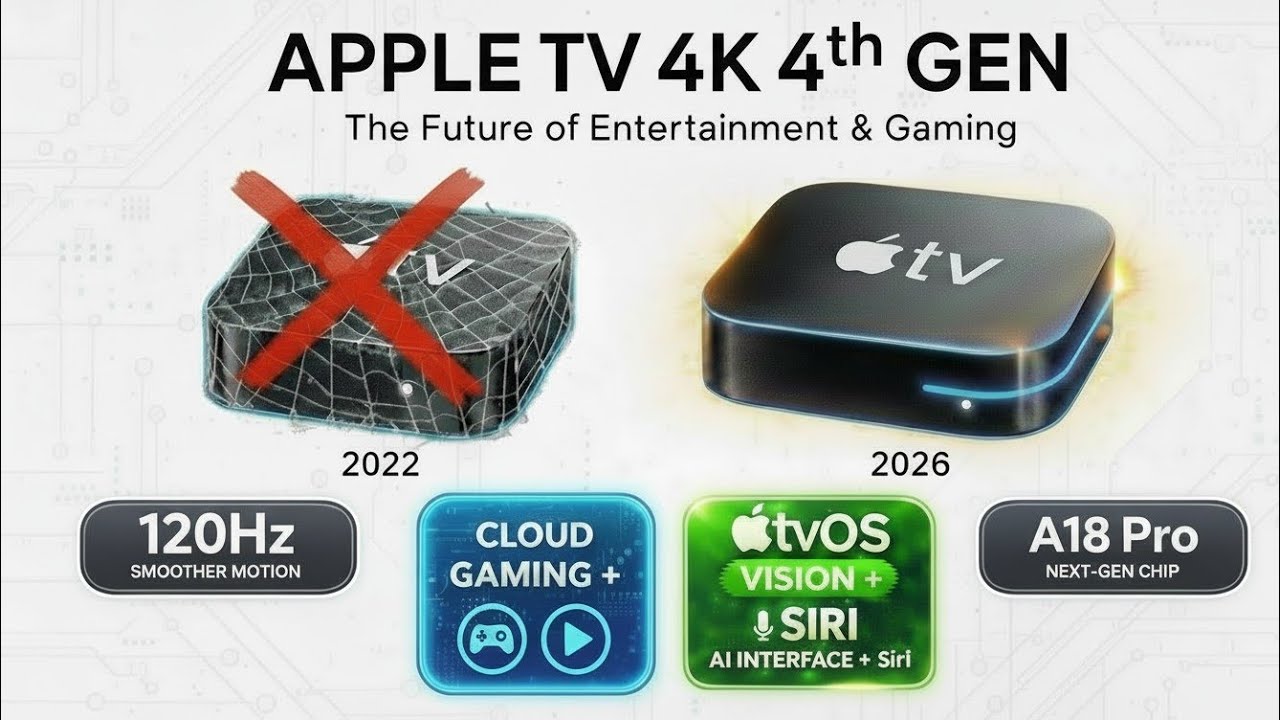 Apple TV 4K (2026) Leaks: 120Hz, A18 Pro & The End of Roku!