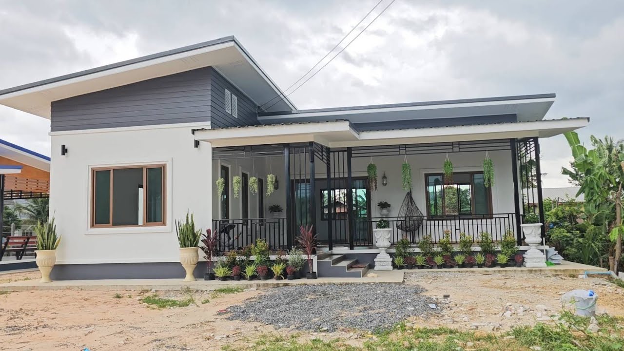 บ้านสไตล์โมเดิร์นรูปตัวแอล