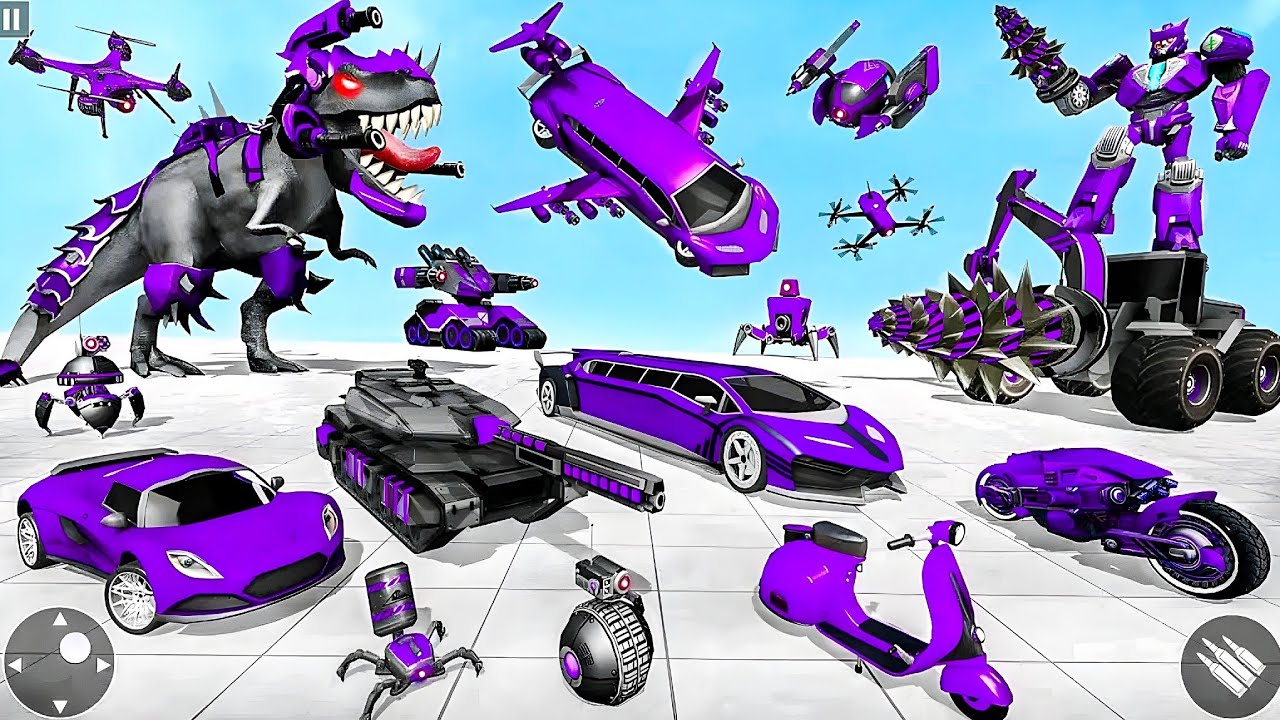 Police Robot Limousine Transform Game 2025 | Flying Car & Mech Battle Open World Android Gameplay
