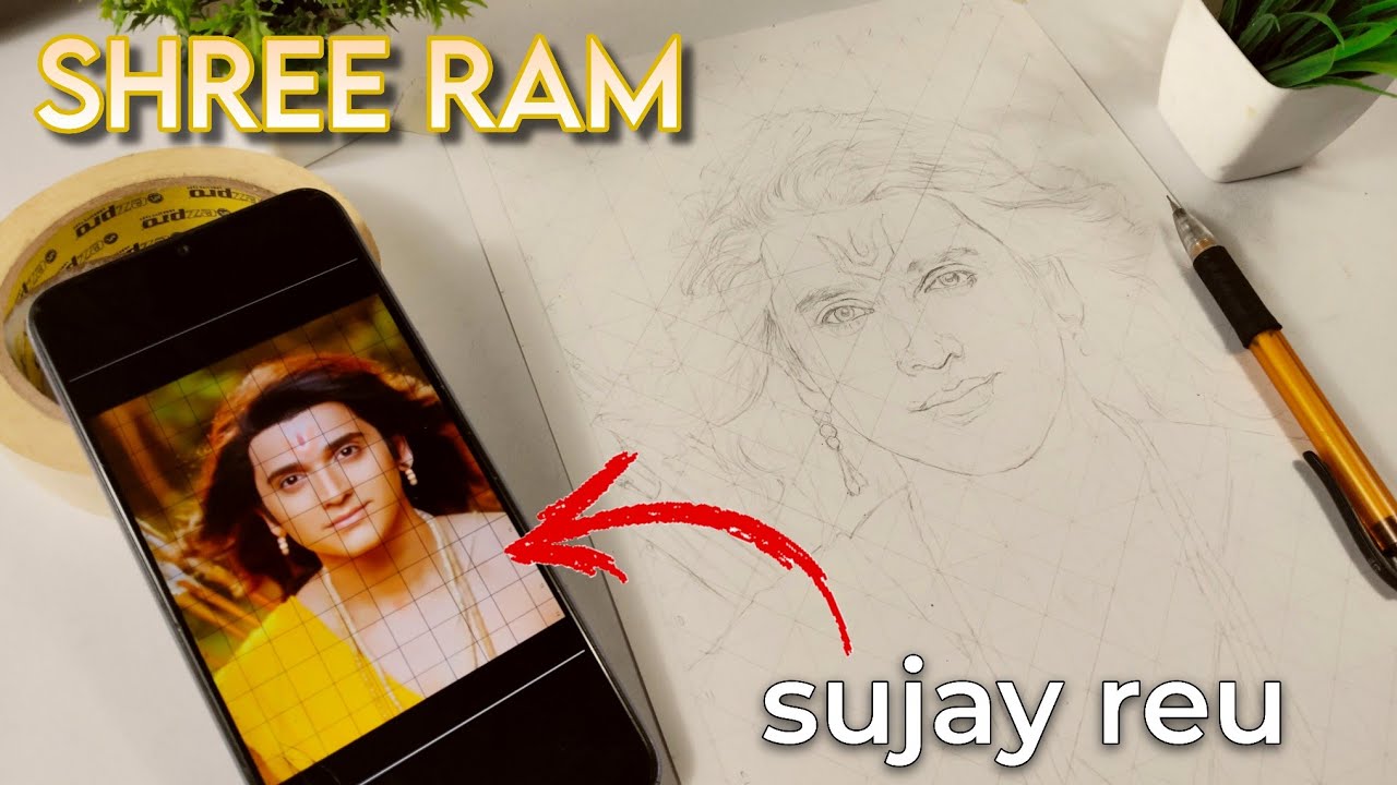 How to draw shree Ram ji ✨🙏🏻|| step by step || outline tutorial