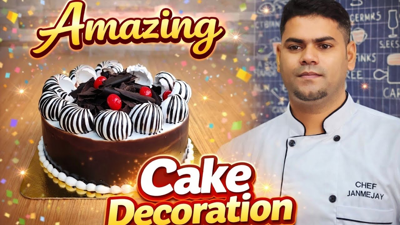 I Decorated a Cake Using Only a Spoon | Amazing Cake Decorating Tutorial | Munna Chef