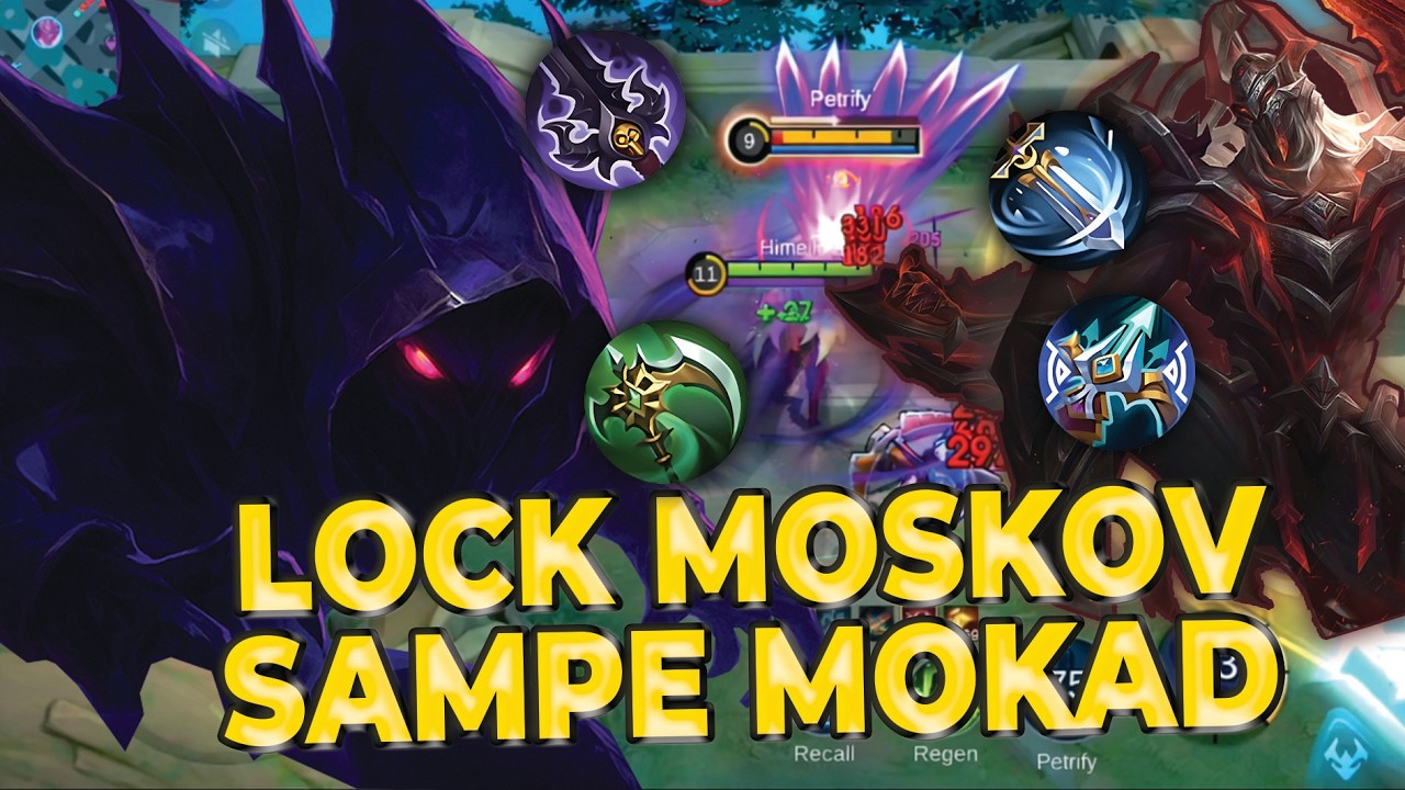 BIKIN MUSUH GILAAA🔥 LOCK MOSKOV SAMPAI MOKAD | TOP GLOBAL HELCURT - MLBB