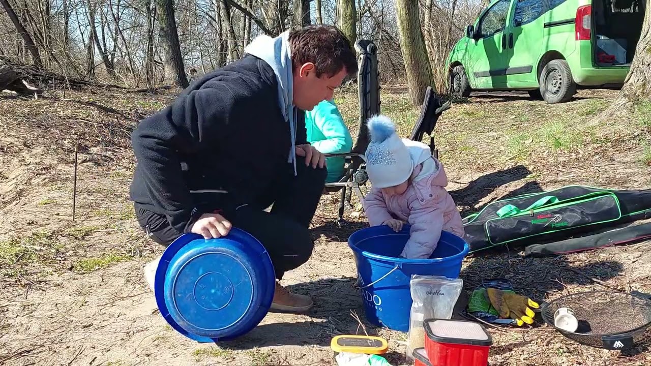 Rodzinne wędkarstwo nad rzeka Widawka