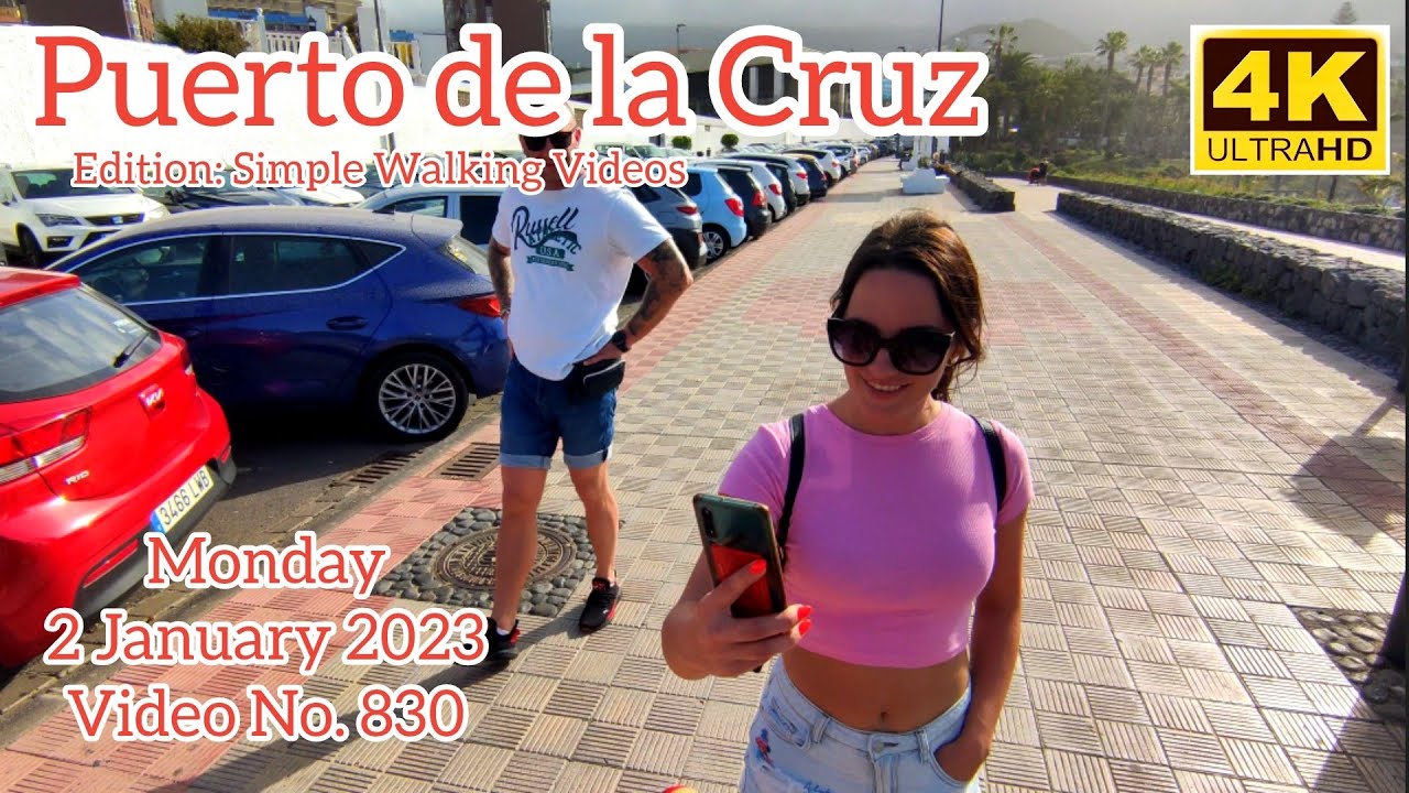 TENERIFE 🏝️ Puerto de la Cruz Canary Islands 2 January 2023 Teneriffa Kanarische Inseln Canarias