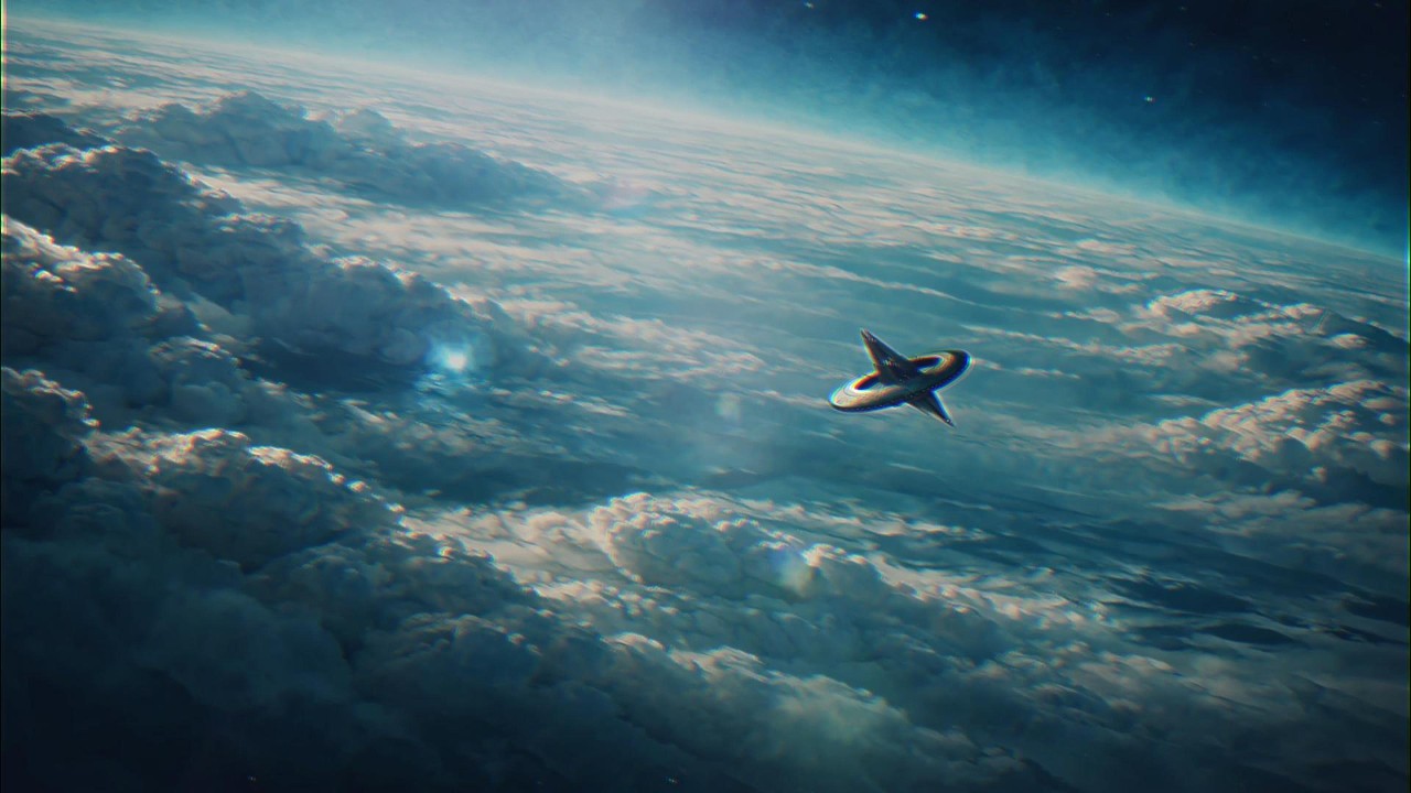 Silent Space Station Above a Broken Sky | Sci-Fi Ambient (0001-A)
