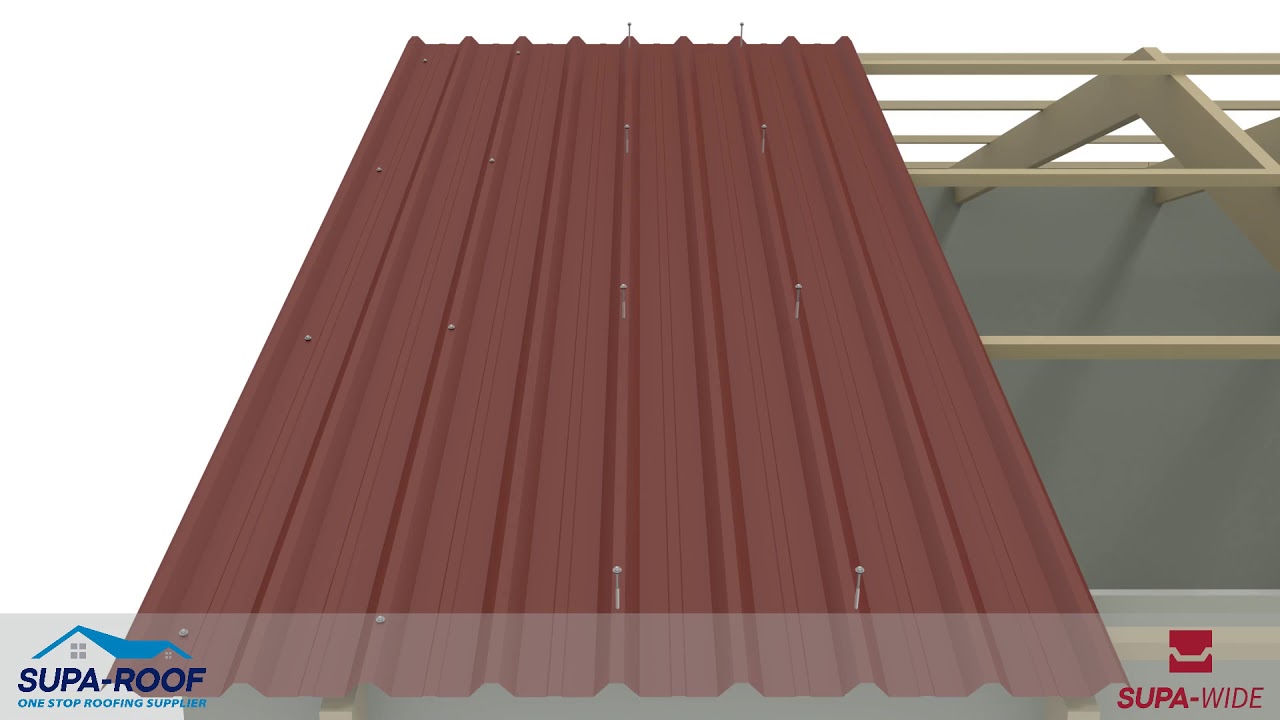 How to install Supa-Wide roof covering