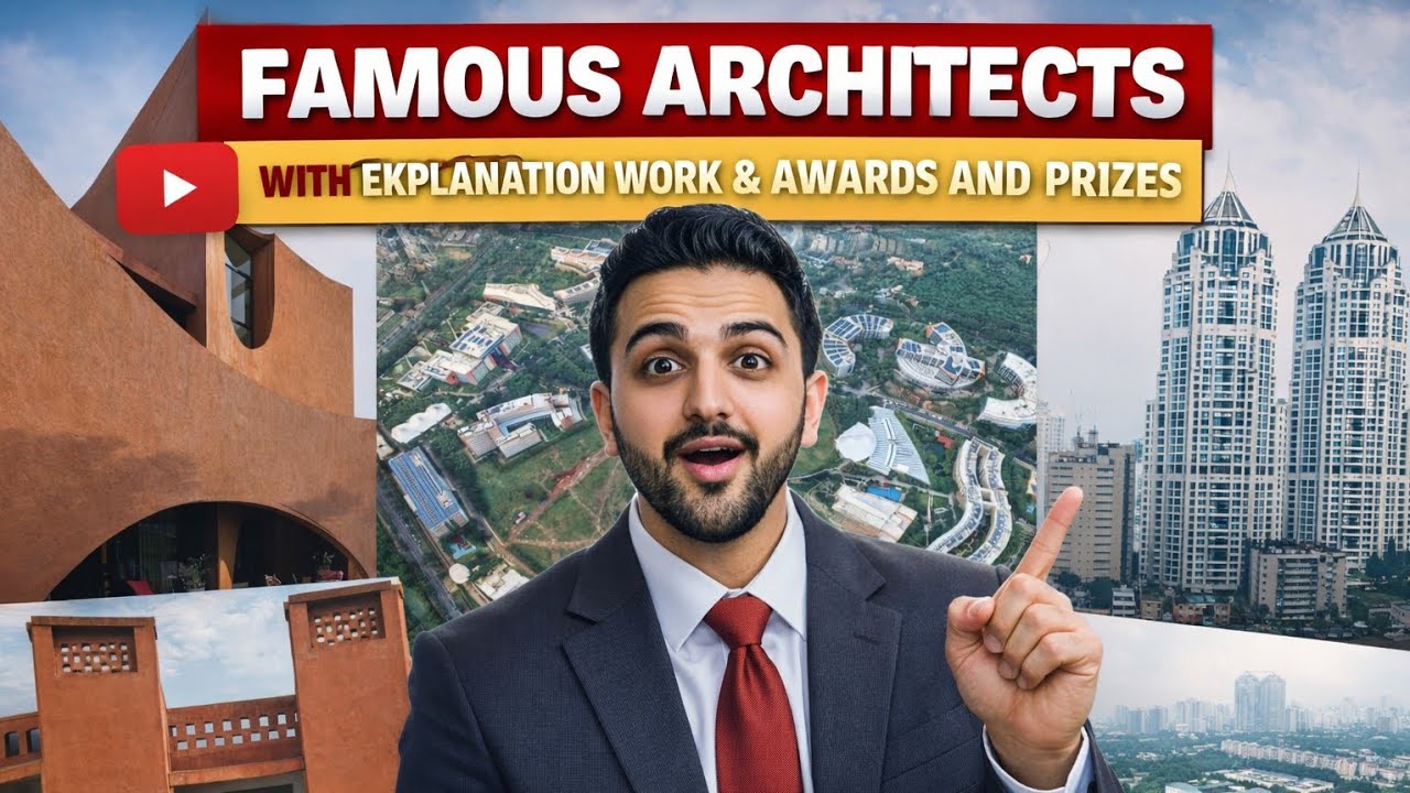 Famous Architects You Must Know 🏛️ | Work, Awards & Architecture Secrets#nata2026#jeepaper2#nata 