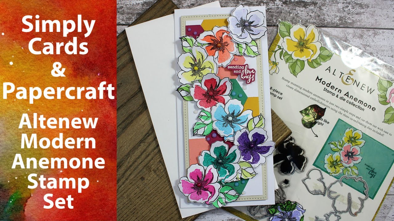 Simply Cards and Papercraft // Altenew Modern Anemone // Issue 200
