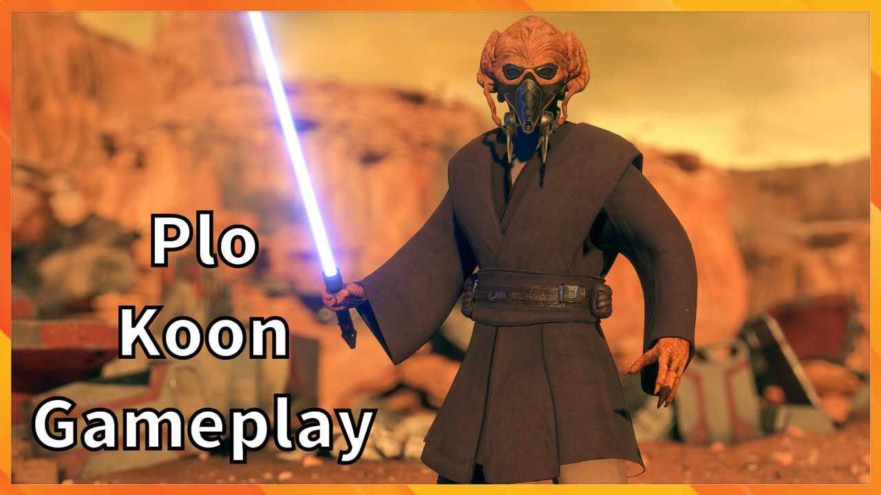 Plo Koon Gameplay Star Wars Battlefront 2