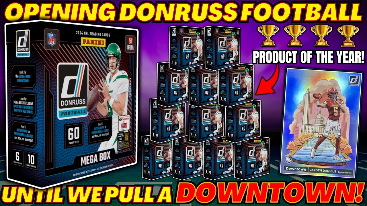 *PRODUCT OF THE YEAR!🚨 2024 DONRUSS FOOTBALL MEGA BOX REVIEW!🤯🏈