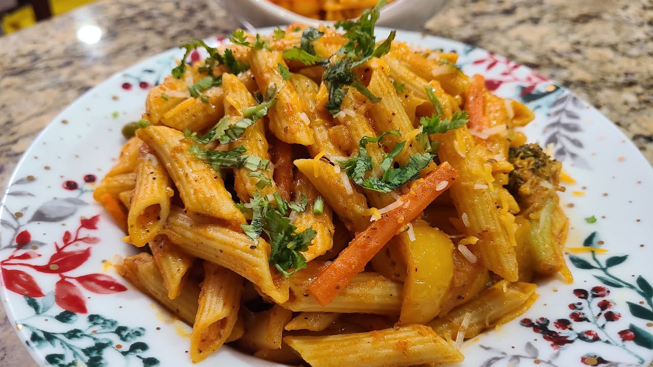 Vegetable Pasta ! Italian Pasta with Indian Spices ! Perfect Dinner Recipe !how to make pasta Recipe