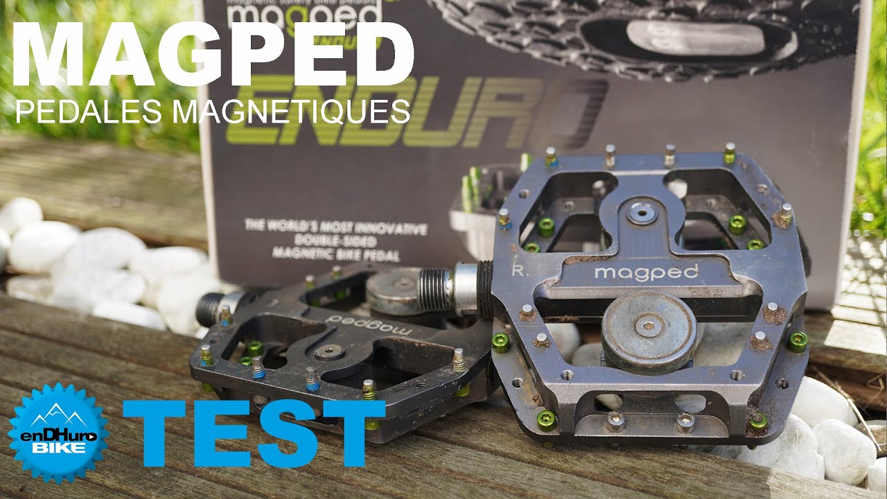 Test - Pédales Magnétiques Magped Enduro - Entre pédales plates et pédales auto.