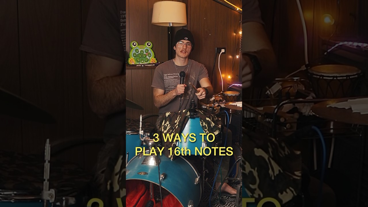 3 ways to play 16th notes #drums #drummer #beginnerdrummer #drumlessons #drumtechniques #drumtips