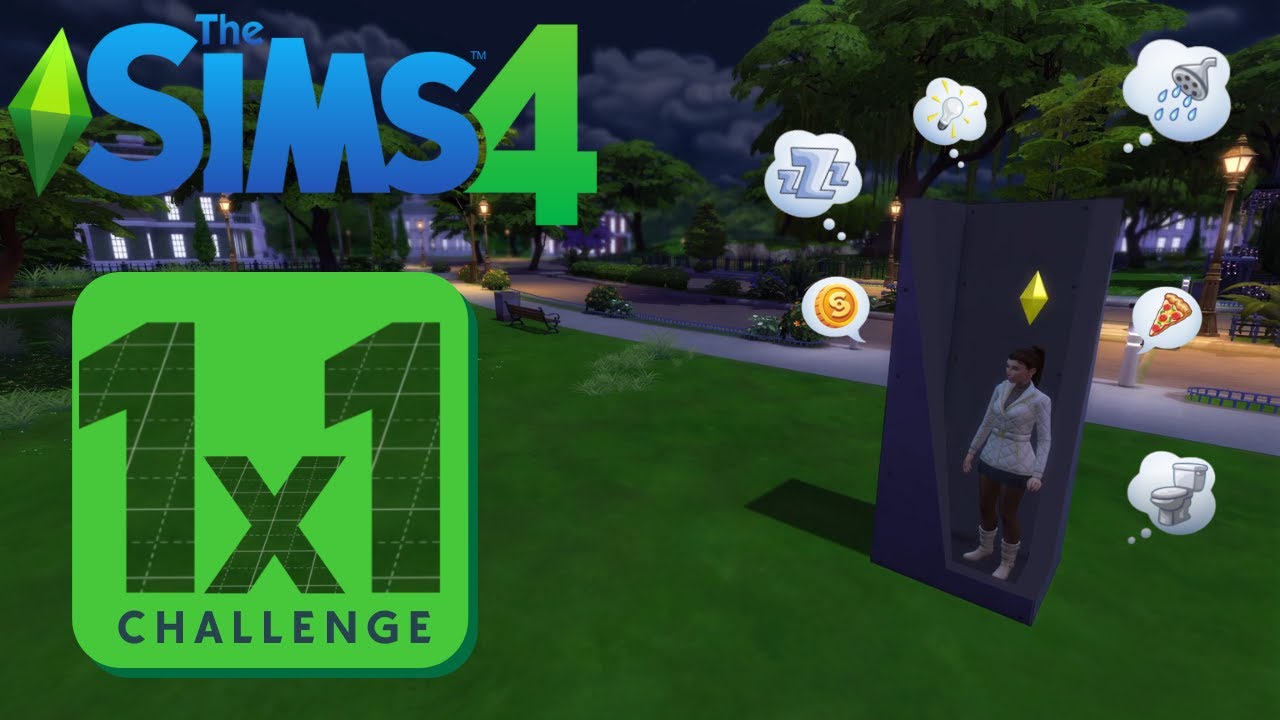 THE SIMS 4 - i've played the sims for 25 YEARS but NEVER PLAYED the VIRAL tiktok 1X1 tile challenge