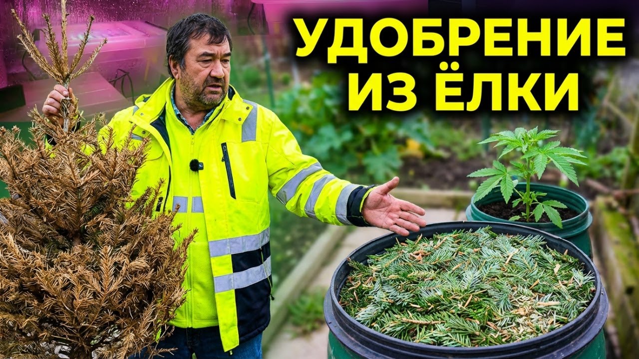 Удобрения из Action. Куда использовать новогодние ёлки.