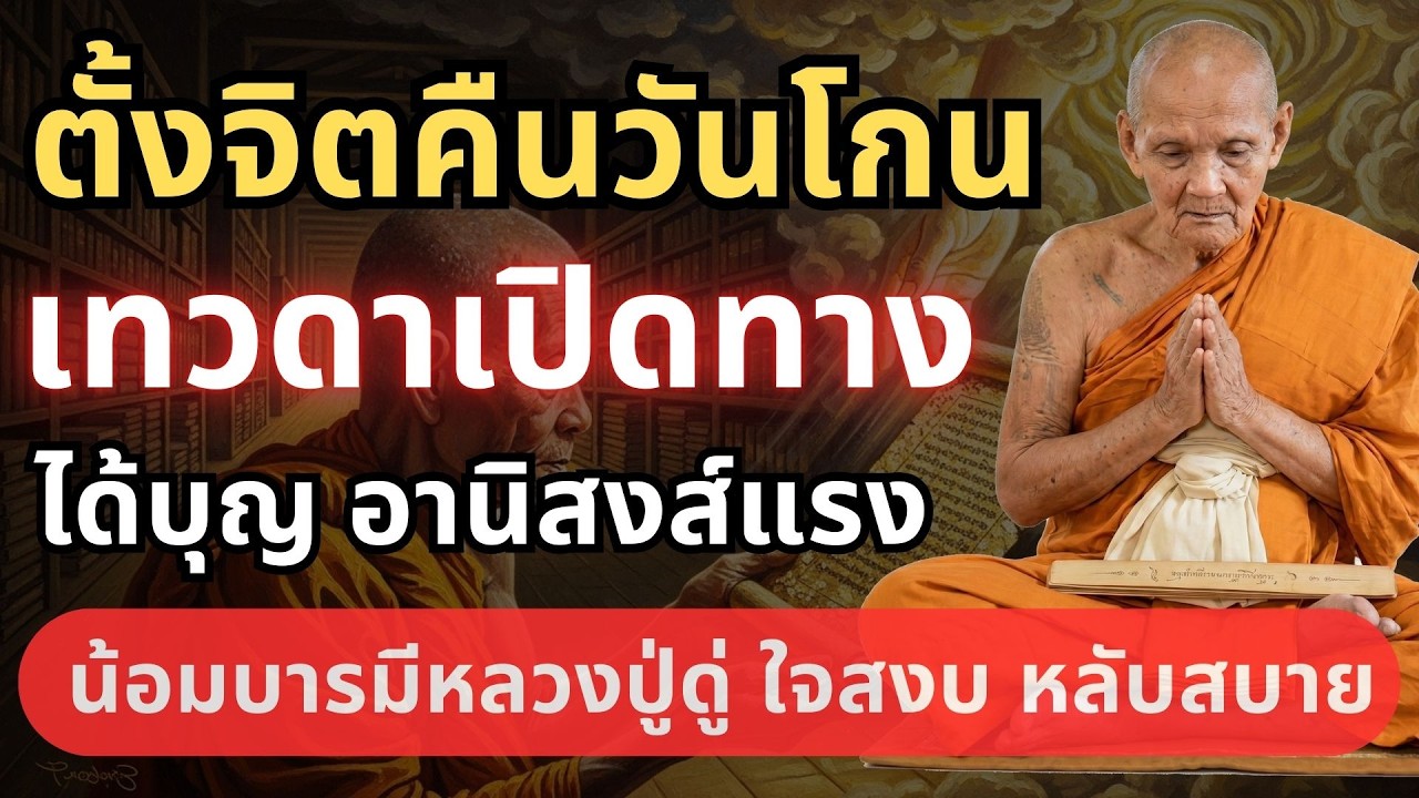 ฟังก่อนนอน คืนวันโกน วิธีเตรียมฐานจิต แผ่เมตตา บทมหาจักรพรรดิ #หลวงปู่ดู่ #ธรรมะก่อนนอน #ตีระฆังใจ