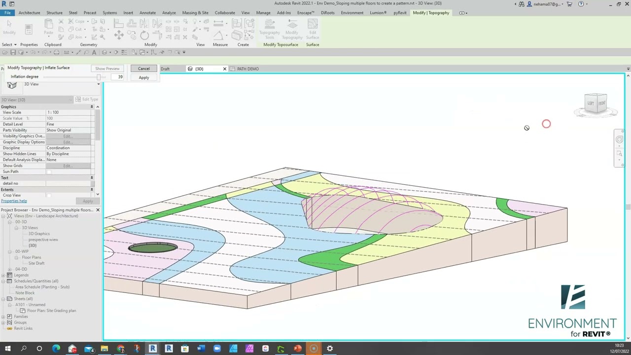 New Tool: Modify Topography - Environment for Revit® 9.0