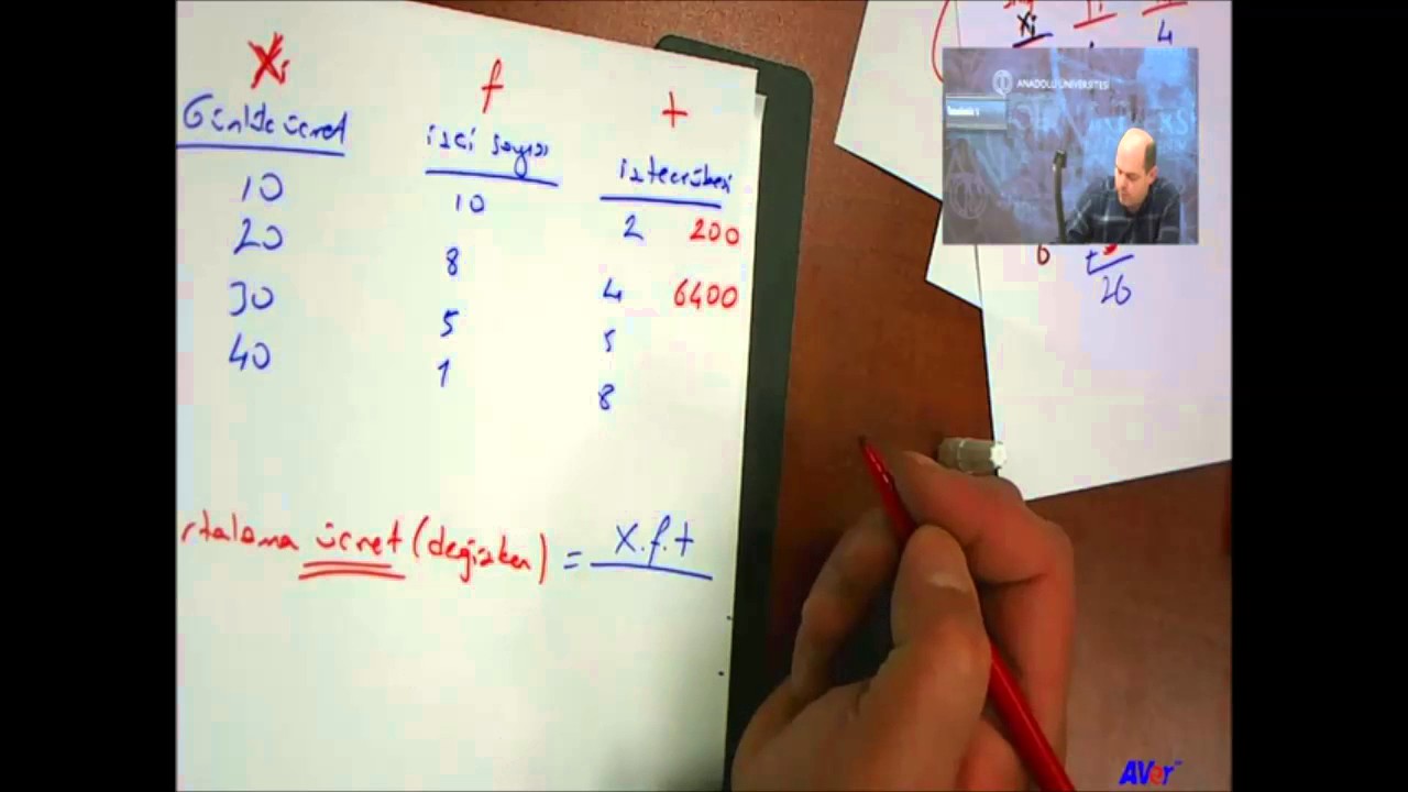İstatistik 1 (3. ünite Part 2)