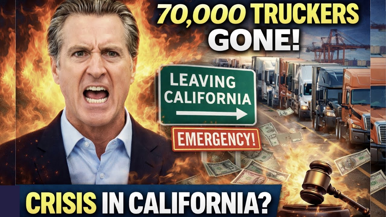 Governor Breaks Silence as 70,000 Truckers Flee California (Shocking Reaction Revealed! )