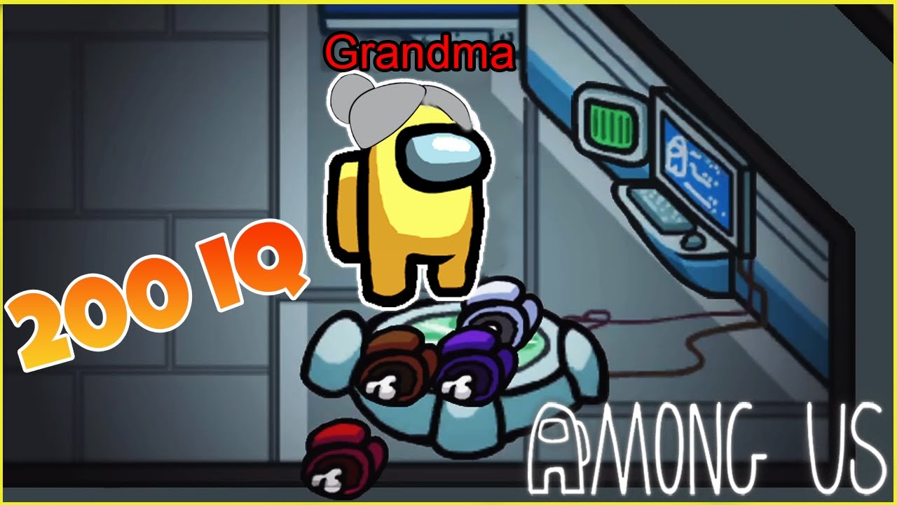 My GRANDMA'S 200 IQ Among Us Gameplay @CavemanFilms