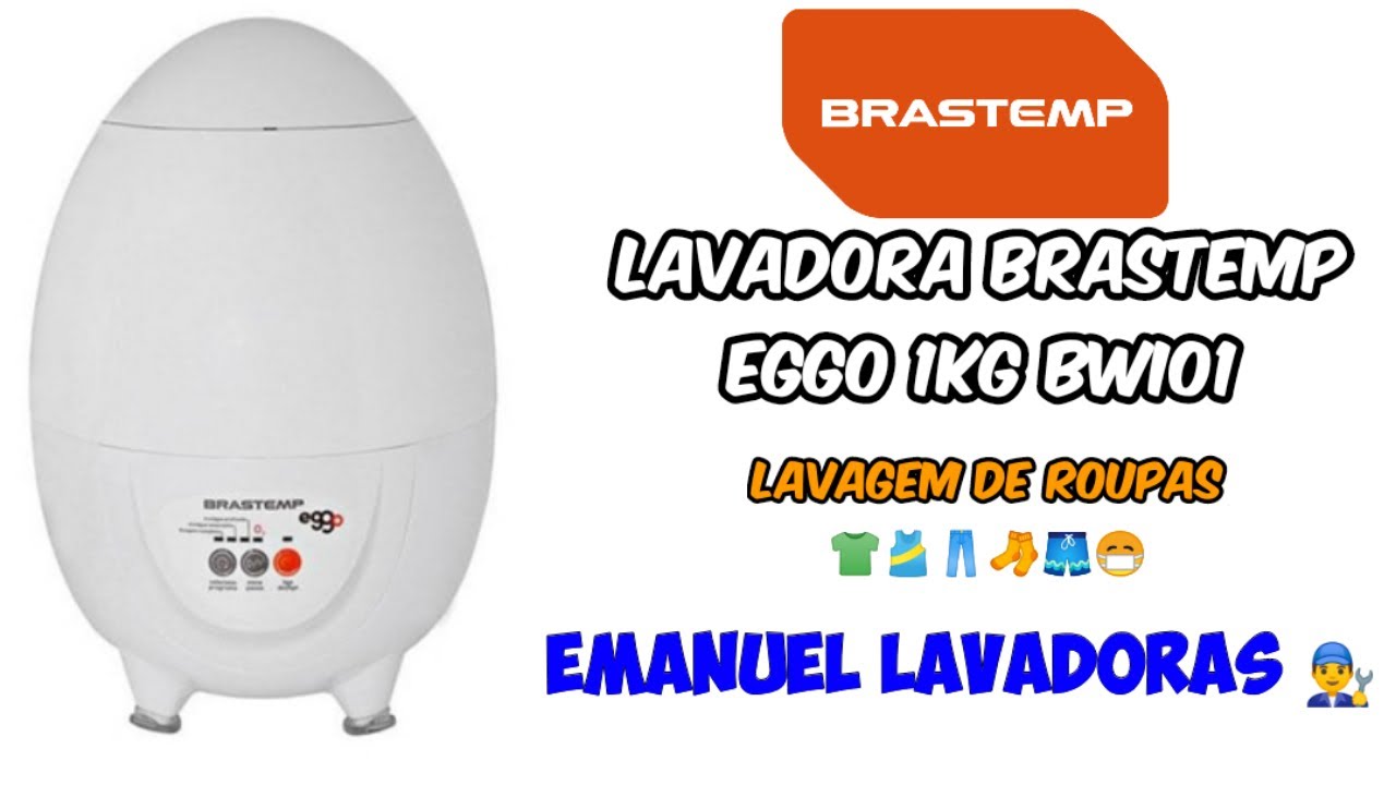 Mini lavadora Brastemp eggo 1kg (BWI01)