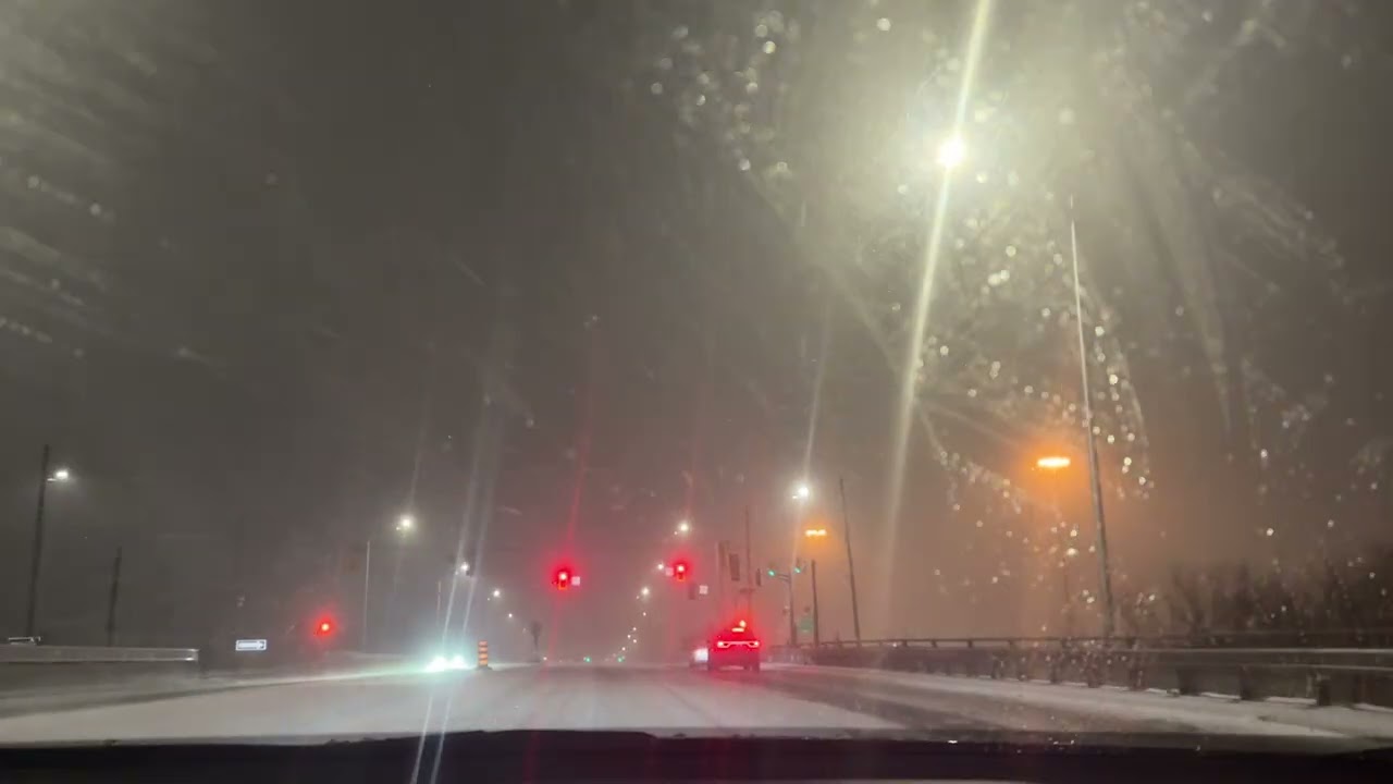 Snow storm in Toronto.