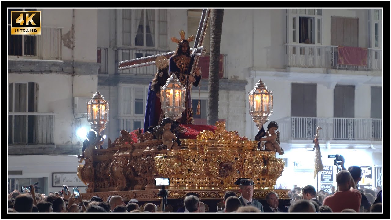 [4K] NAZARENO TRASLADO SIC |CATEDRAL |PROCESIÓN MAGNA 2022 CÁDIZ| AM.POLILLAS