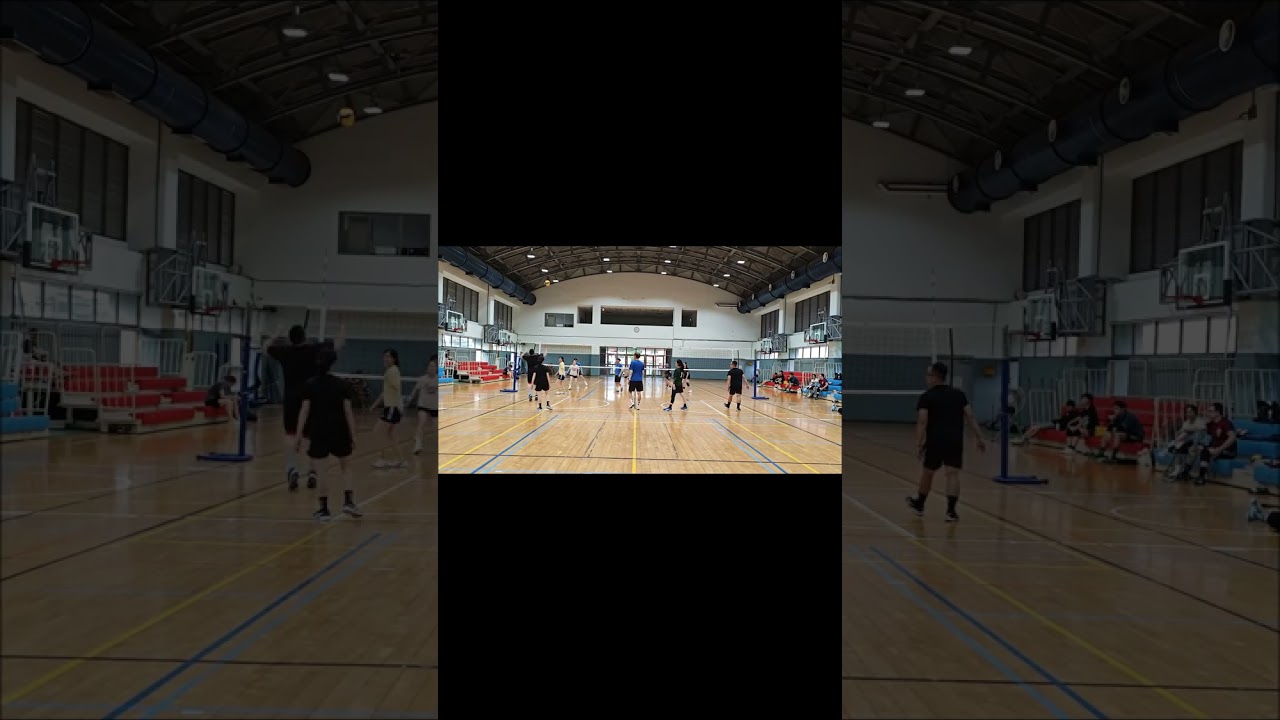 20250622-大湖國小活動中心晚間場2-二號位往內切打直線讓對方措手不及 #排球  #volleyball #spike #sports #shorts