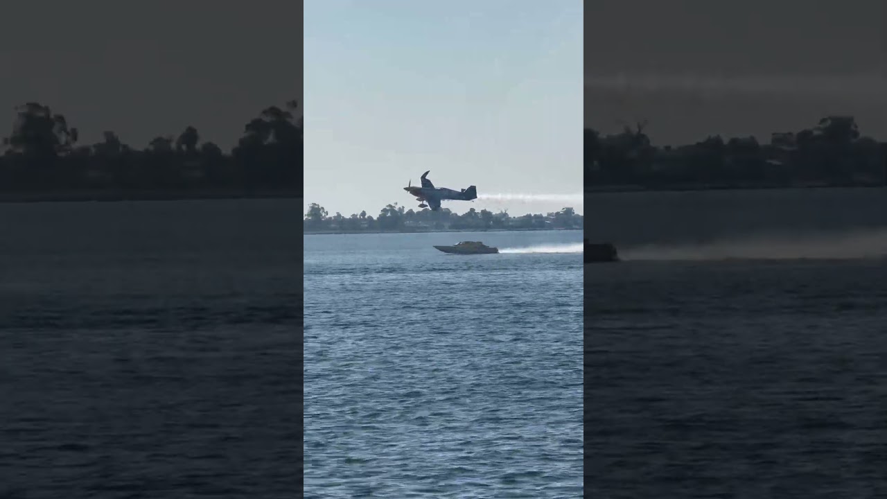 Race Boat vs Stunt Plane