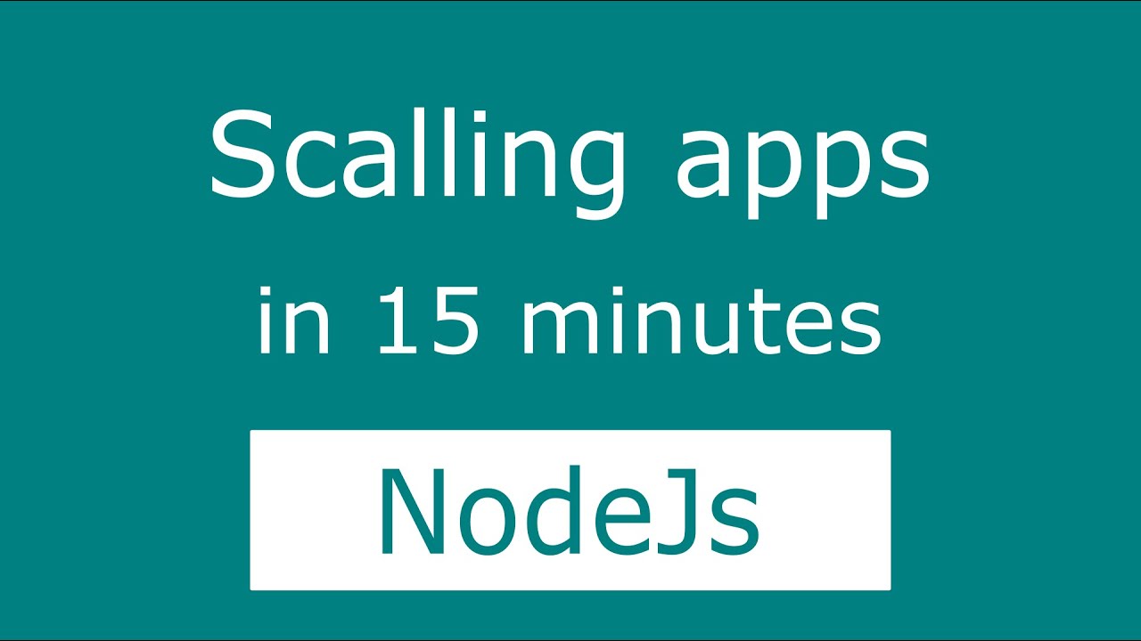 Scaling NodeJs apps using ExpressJs and Cluster module in 15 minutes
