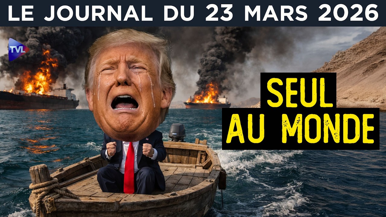 Guerre USA - Isra&euml;l VS Iran : Ormuz toujours bloqu&eacute;, Trump accul&eacute; - JT du lundi 23 mars 2026
