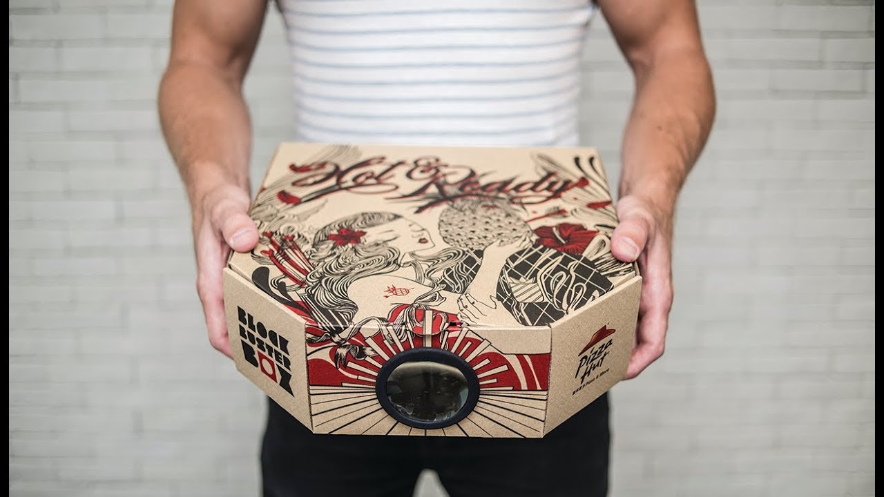 Designing a Pizza Hut box into something nobody would ever want to throw away: a movie projector