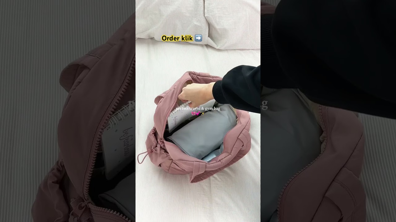Tas Wanita Tote Bag Travel Duffel Ringan 25L / Tas Gym Bag