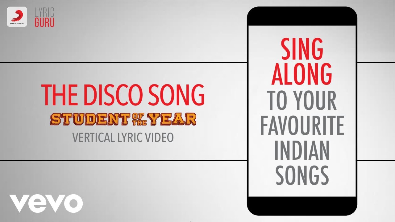 The Disco Song - Student Of The Year|Official Bollywood Lyrics|Sunidhi|Benny Dayal|Nazia