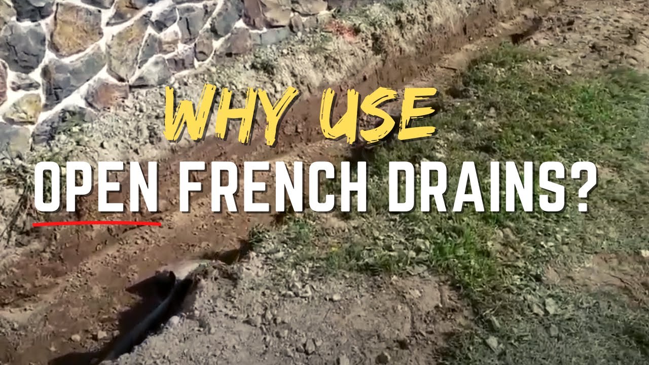 Open French Drain Installations for EXTREME Yard Drainage [Commercial and Residential]