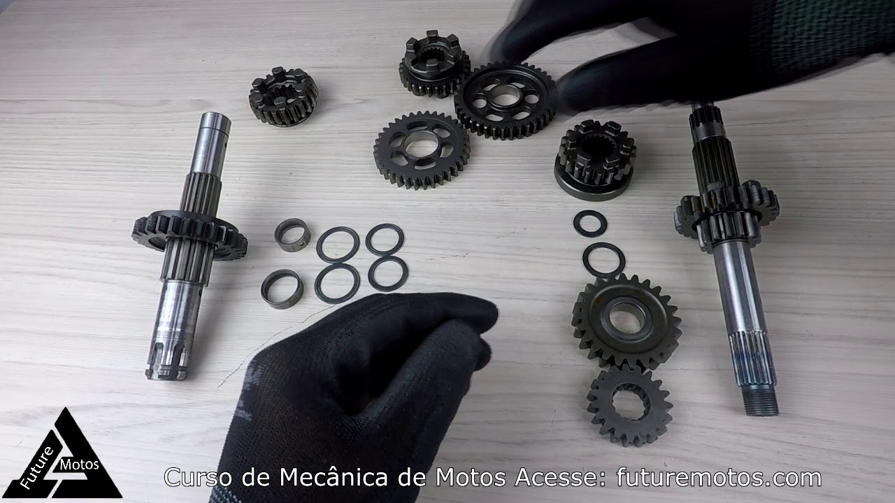 Como Montar a Caixa de Marchas da Titan 150.