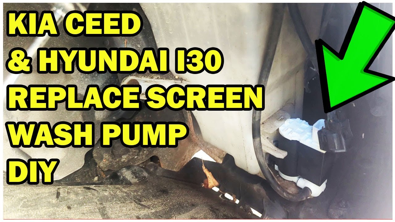 Kia Ceed Hyundai i30 Window Washers NOT working - Pump Replacement Easy