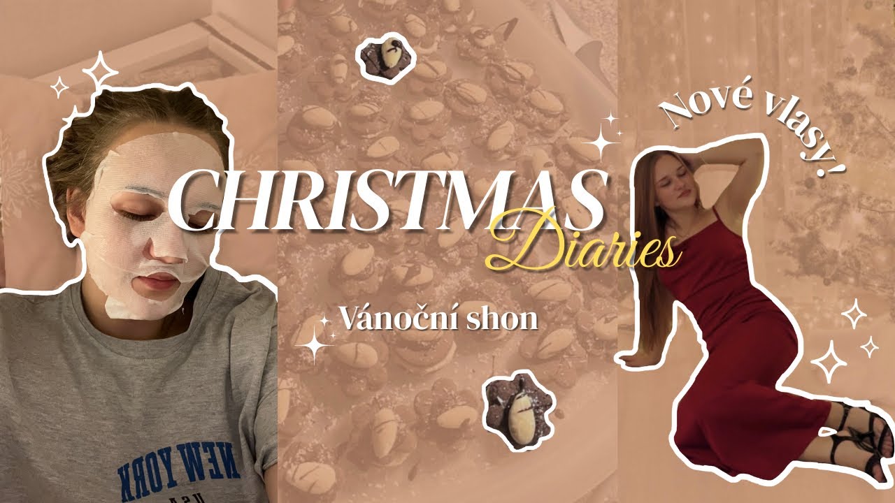 VLOG- Vánoční shon! Nové vlasy, cukroví, … |CZ| 🍾✨