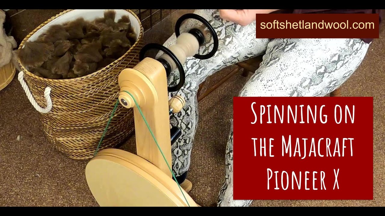 Spinning on the Majacraft Pioneer X Spinning Wheel