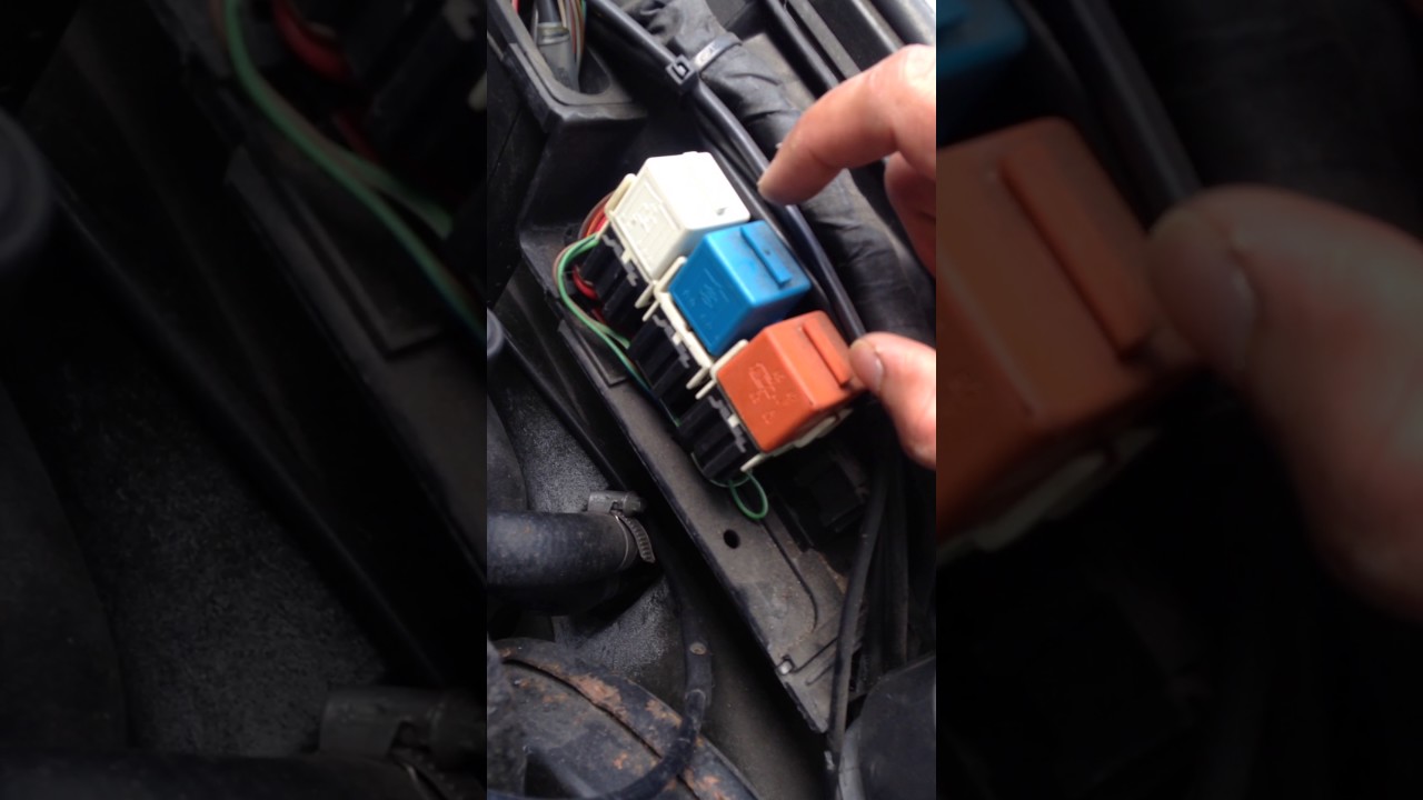 Bmw E30 fuel pump relay location, 1991, 1992, 1993 cabrio, convertible 1993