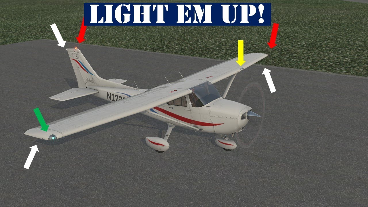 Aircraft lights explained | PPL test question | Ground School Discussion