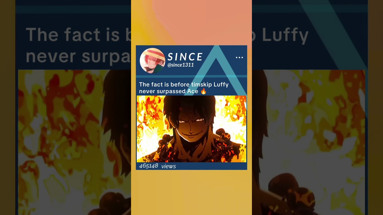 Bro had to die for MC devlopment #Ace #Luffy #Onepiece
