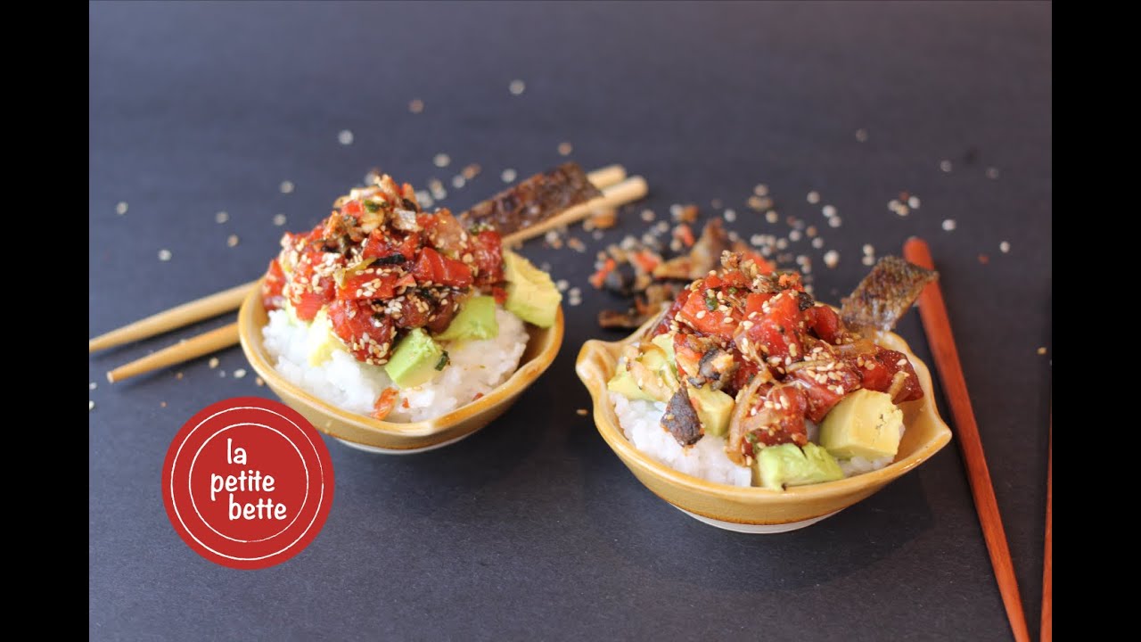 COMMENT FAIRE UN VRAI POKE BOWL 🍚 🍣 Recette bol poké Petite bette
