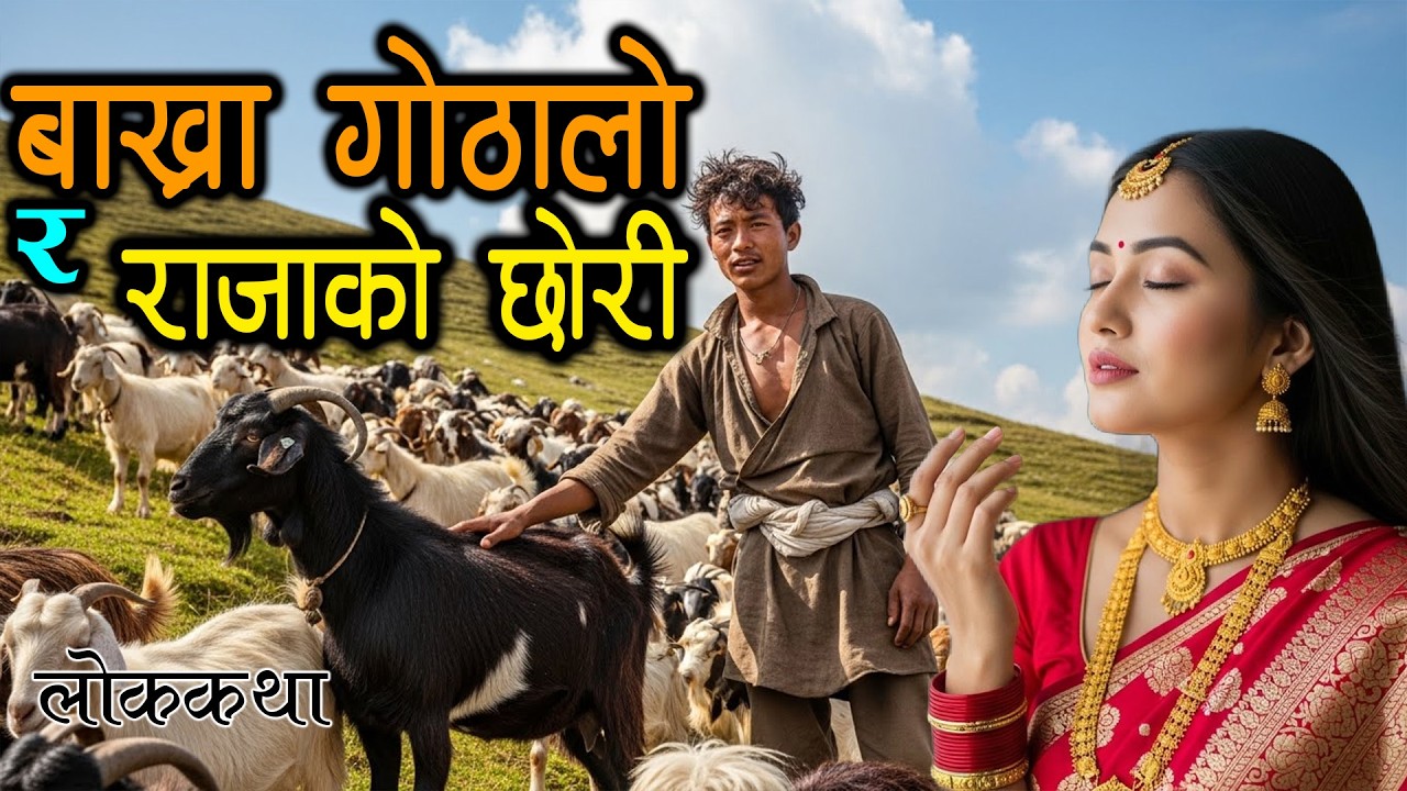 बाख्रा गोठालो र राजाको छोरी [RAJAKO CHHORI RA GOTHALO] Lok Katha Nepali / Folk Tales Nepali
