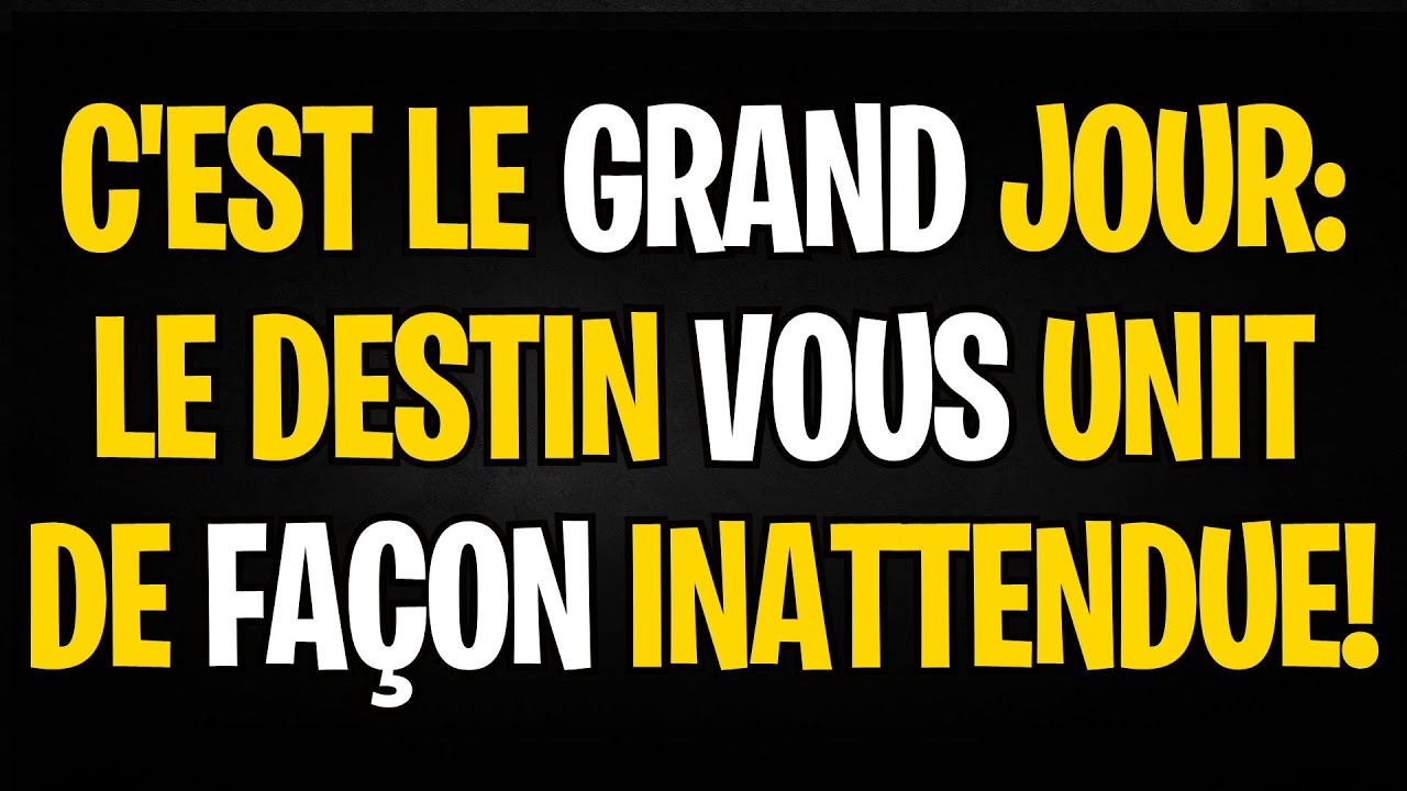 MESSAGE DES ANGES | C'est le grand jour : le destin vous unit de façon inattendue !