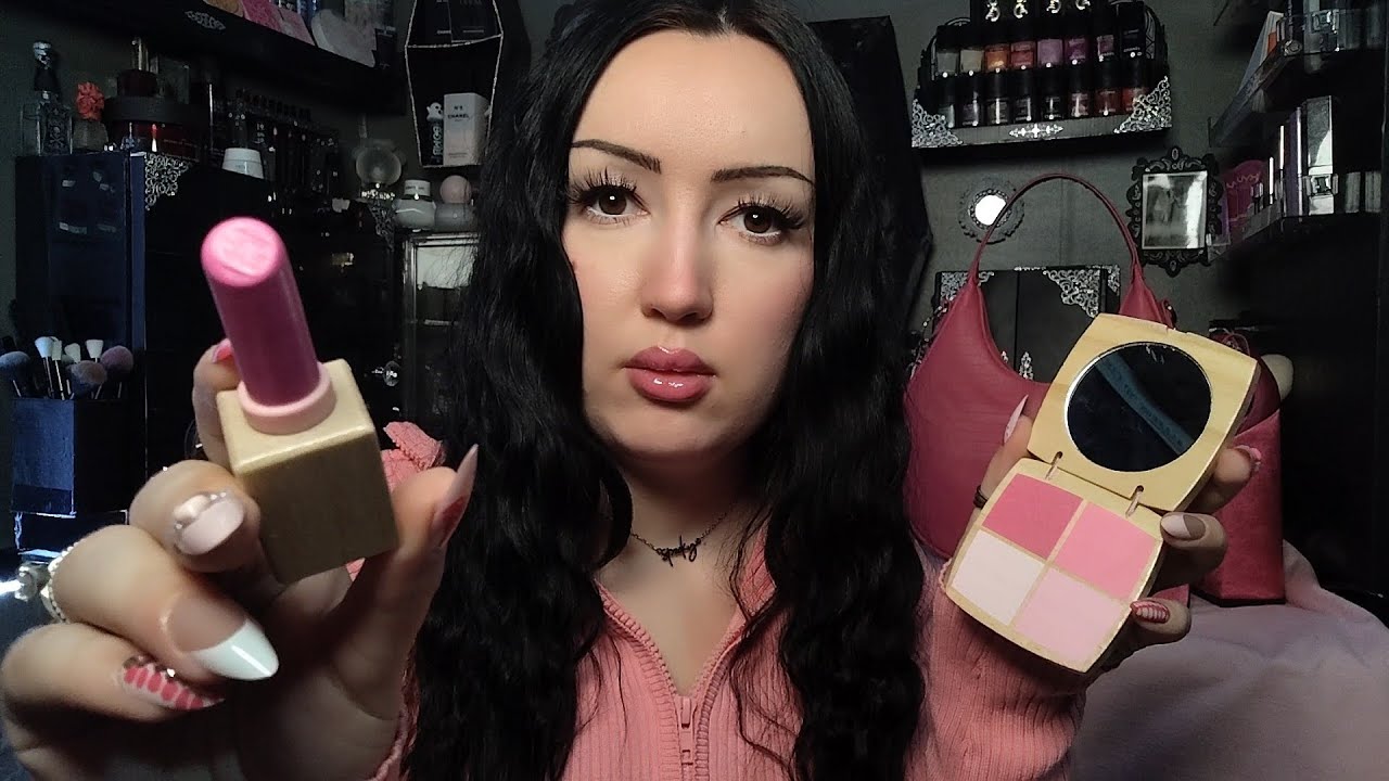 ASMR Šminkam te sa Drvenom Šminkom 🩷 Wooden Makeup 